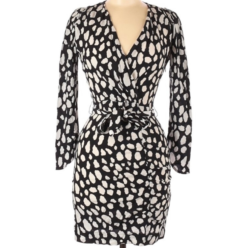 (NWOT) Maje Black & White Mini Dress